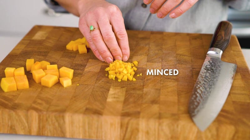 Basic knife skills | Minced