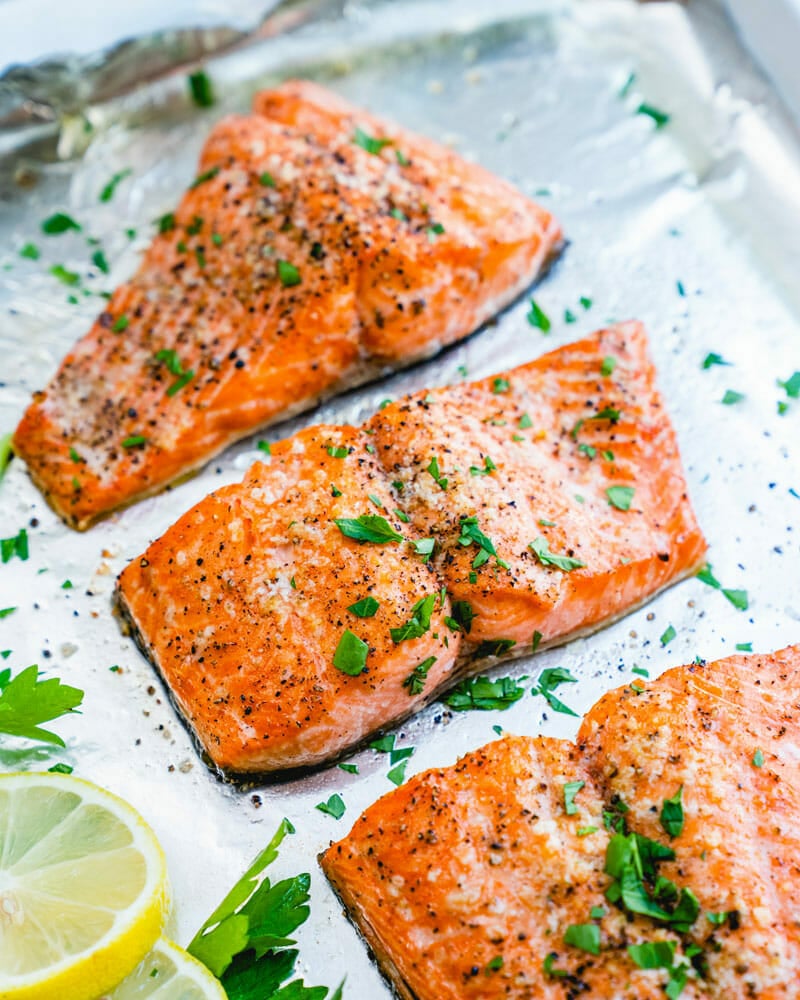 Baked salmon