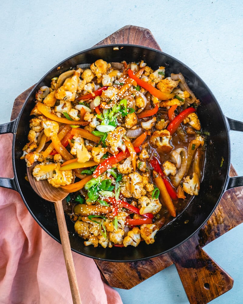 How to make a cauliflower stir fry