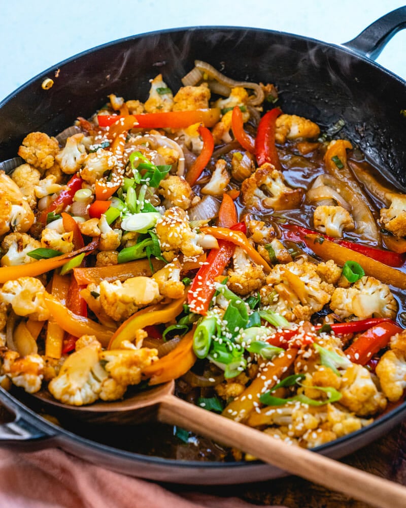 Cauliflower stir fry