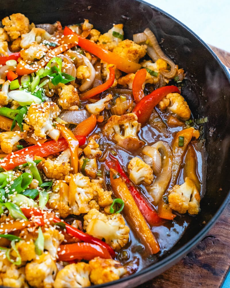 Cauliflower stir fry