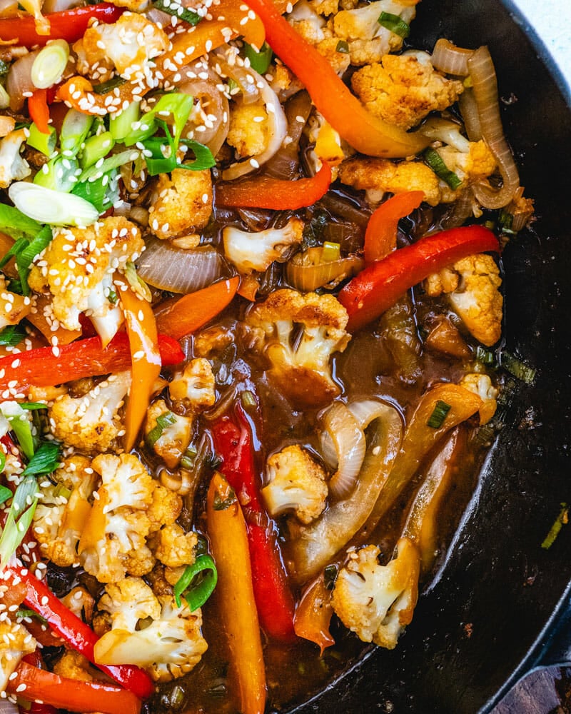 Cauliflower stir fry