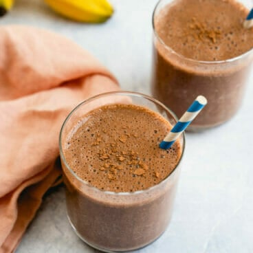 Chocolate banana smoothie