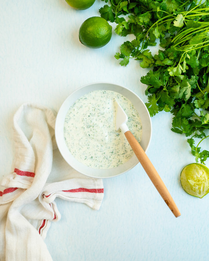 Cilantro lime sauce