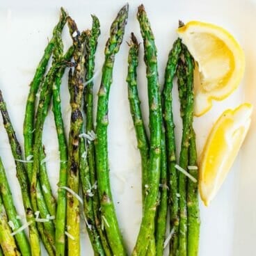 Grilled asparagus