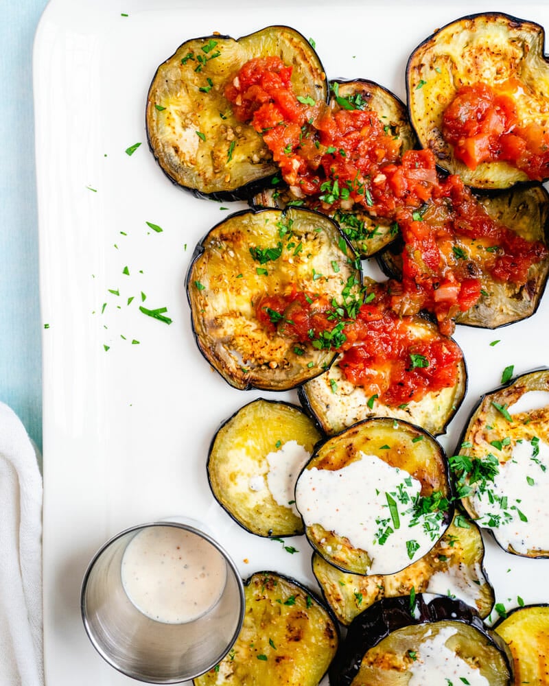 Grilled eggplant