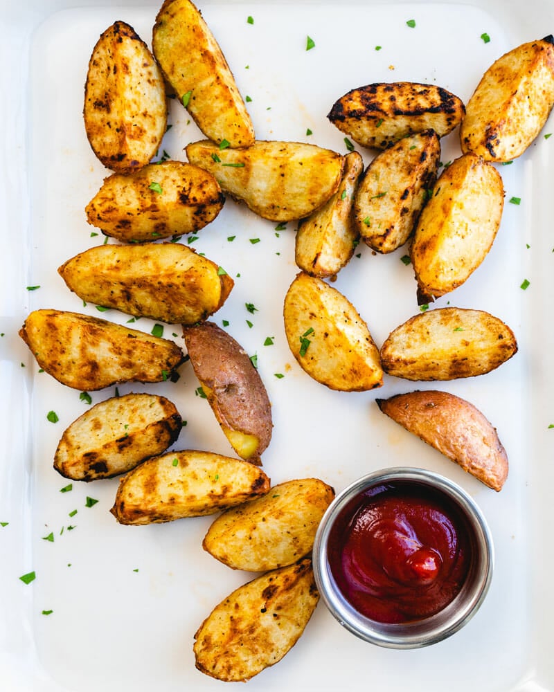 Grilled potatoes