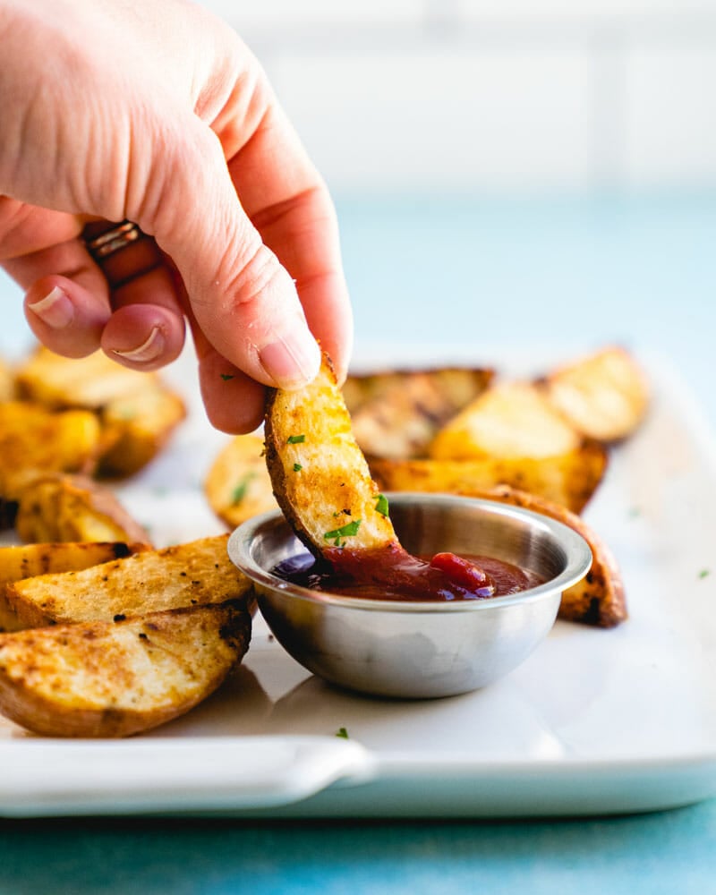 Grilled potatoes