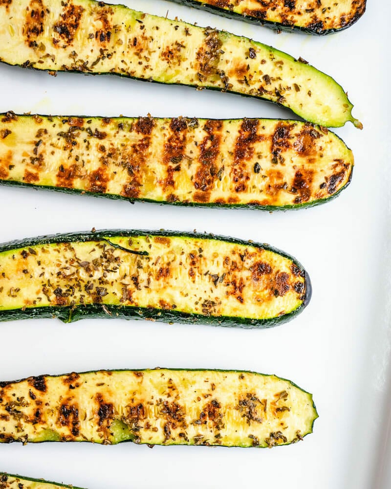 Grilled zucchini