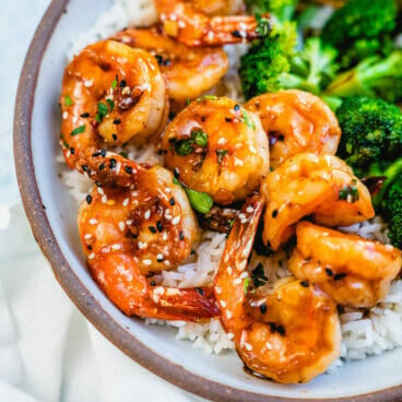 Honey garlic shrimp