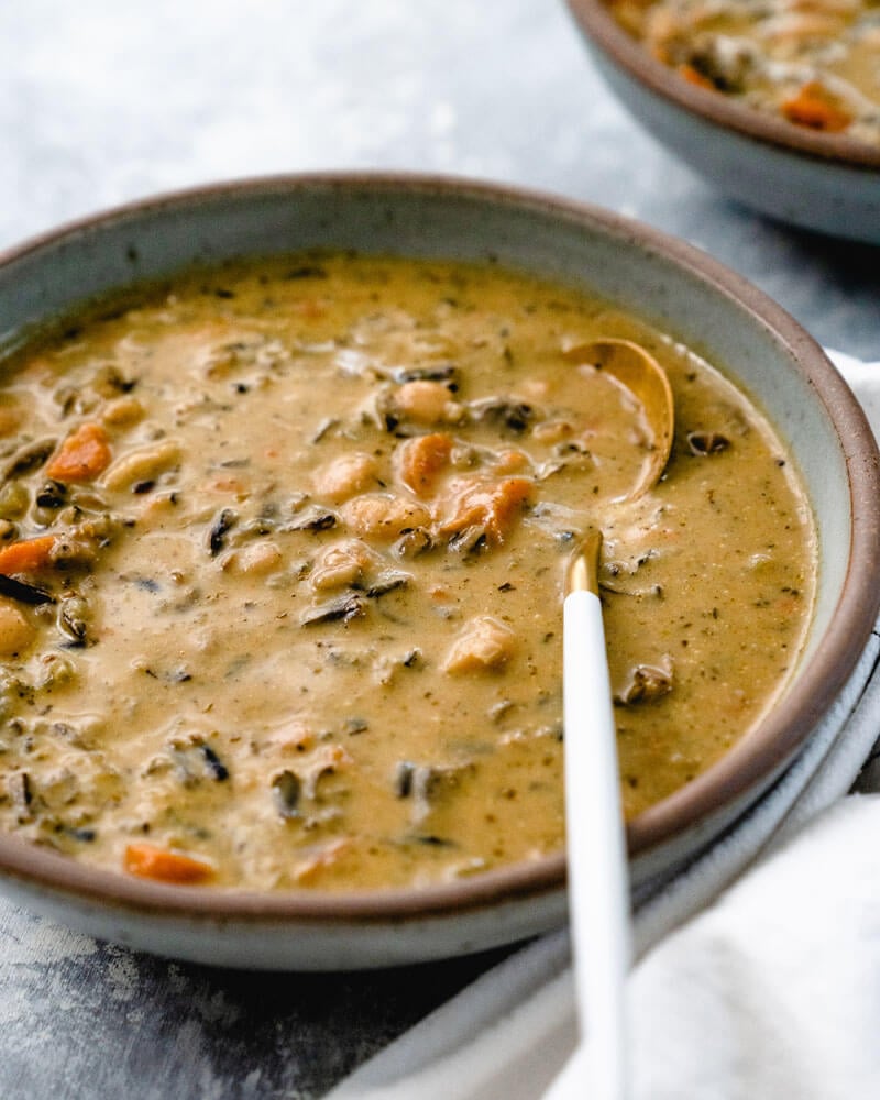 Wild Rice Soup Recipe | Instant Pot Wild Rice Soup | Wild rice mushroom soup