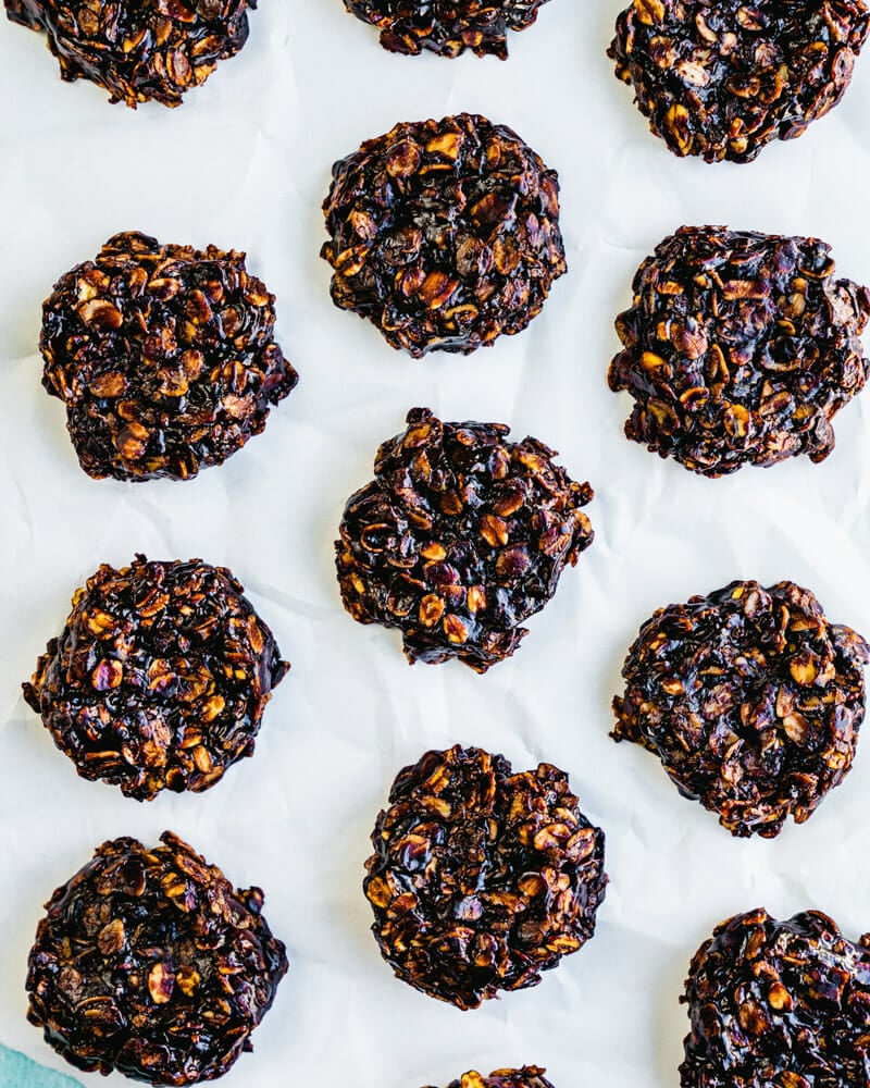 no bake chocolate peanut butter oatmeal cookies