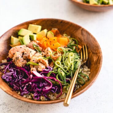 Salmon poke bowl