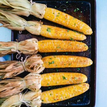 Smoked corn on the cob